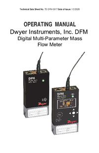Thumbnail of document Manual - DFM Digital Flow Meter